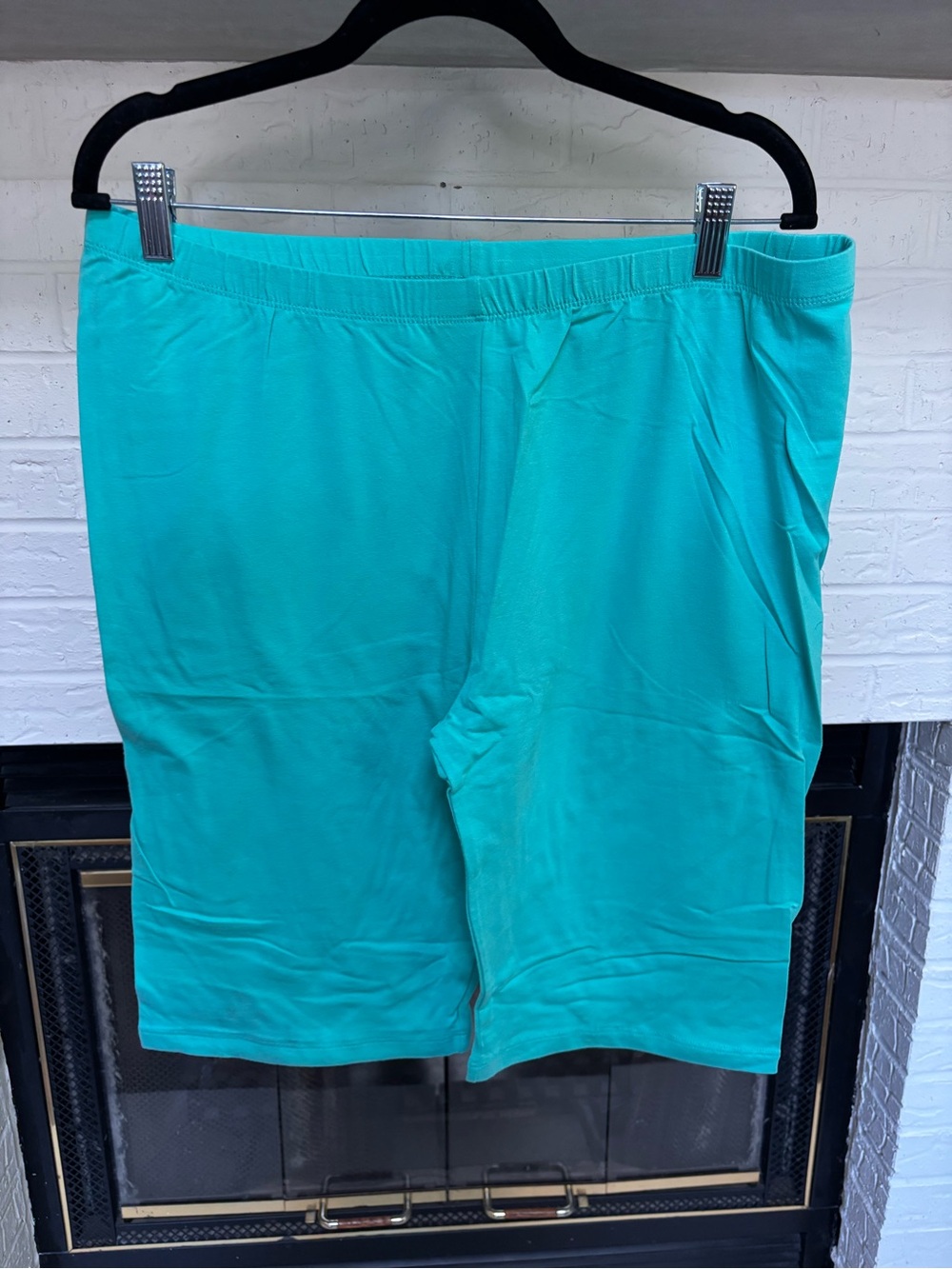 Zenana Outfitters Teal Bike Shorts - Solid Teal Stretch